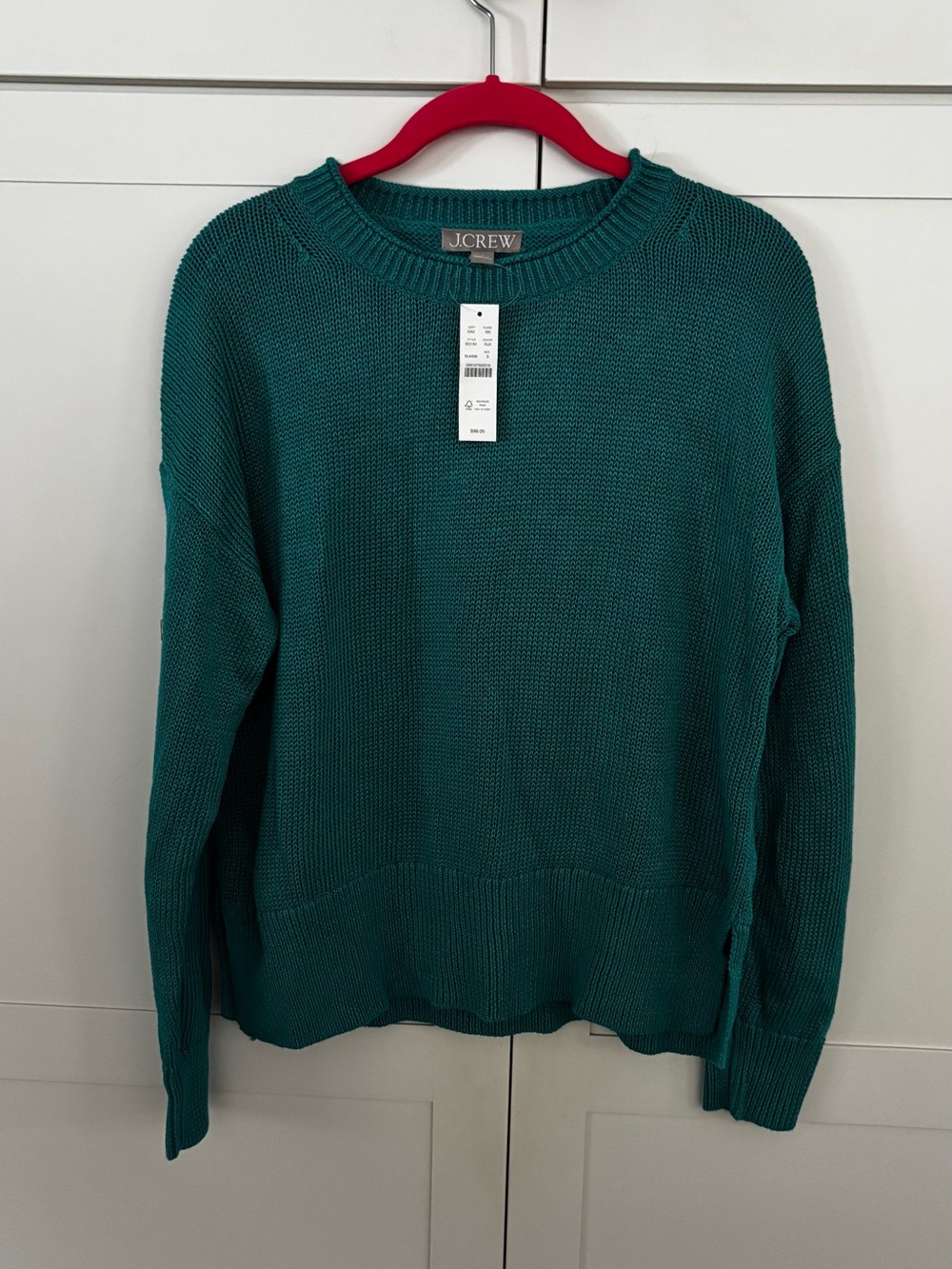 NWT J. Crew women’s Teal Crewneck Sweater